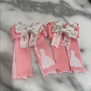 Customized Princess Pony Show Bows (set of 2)